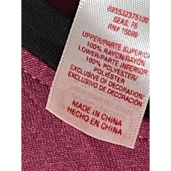 bongo short sleeve shirt purple black sheer lace valet juniors large armpit to a - Picture 7 of 13